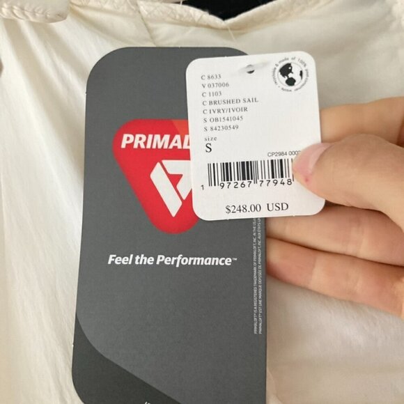 NWT Free People Cares Round And Round Puffer Jacket Ivory Brushed Sail Sz S - Picture 6 of 7